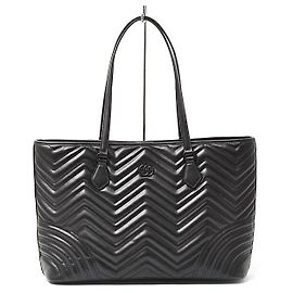 Gucci GG Marmont Leather Tote Bag Black