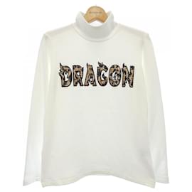 Autre Marque Top Dance With Dragon Blanco