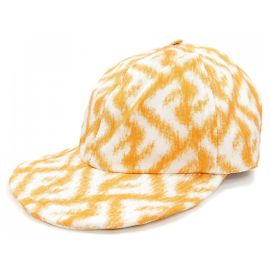 Boné Fendi FXQ961 AN9LTU Branco Laranja