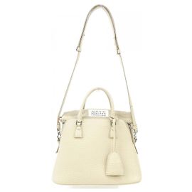 Maison Martin Margiela Maison Margiela S56WG0082 Kalbsledertasche Beige