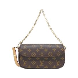 Portafoglio Louis Vuitton Monogram su Catena Ivy Marrone