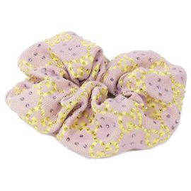 Scrunchie in tela rosa e gialla Gucci Rosa Giallo