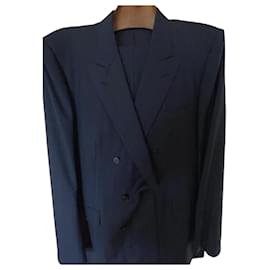 Autre Marque-New Ted Lapidus Suit Size 56-Navy blue