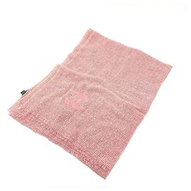 Chanel Pink Wool Stole Pink