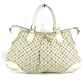 Borsa Louis Vuitton Monogram Mini Lin Croisette Marina GM Bianco Beige