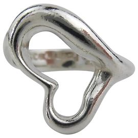 Tiffany & Co. Open Heart Ring Silver 925 - Elsa Peretti Collection Silver hardware