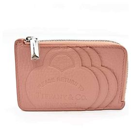 Tiffany & Co Tiffany Return to Fragment Coin Purse in Pink Leather Pink