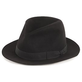 Sombrero Pork Pie Negro Hermès Negro