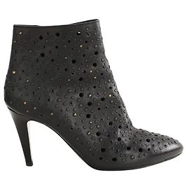 Bottega Veneta Black leather boots Black