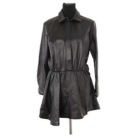 Iro Vestido de cuero negro Negro