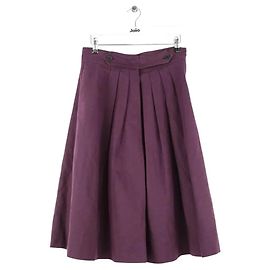 Burberry Saia de linho roxa Roxo