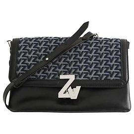 Zadig & Voltaire Schwarze Leder-Schultertasche Schwarz
