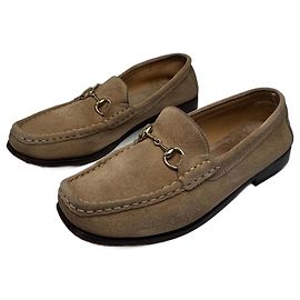 Mocassins en daim vintage Gucci beige marron 37,5C Marron