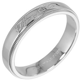 Tiffany & Co. Notes Milgrain Ring in Platinum Other