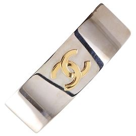 Barrette Coco Mark de Chanel Argenté