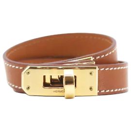 Hermès Bracelet Hermes Kelly Double Tour marron M Marron