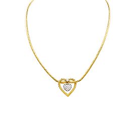 Collar Buccellati, "Valentina", dos oros, diamantes. Otro