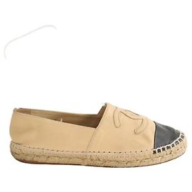 Chanel Beige leather espadrilles Beige