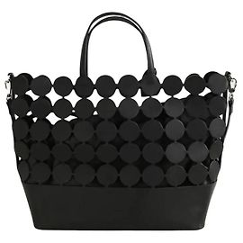 Pierre Hardy Cabas en cuir noir Noir