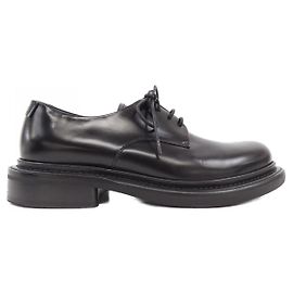 Sapatos de couro Giorgio Armani Preto