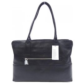 Autre Marque Aniary Leather Tote Bag Black