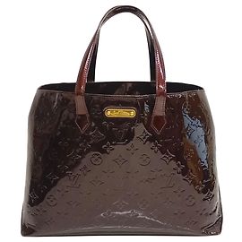 Bolso Louis Vuitton Vernis Amaranth Wilshire MM Burdeos