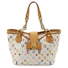 Bolsa tote Annie GM Monogram Multicolore Louis Vuitton Branco
