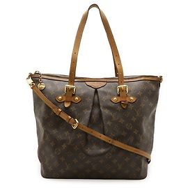 Sac à main Louis Vuitton Monogram Palermo GM Marron