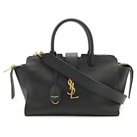 Sac à main Baby Downtown en cuir noir Yves Saint Laurent Noir