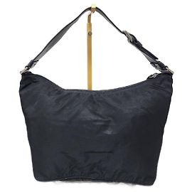 Borsa a Spalla Prada Tessuto Nera Nero