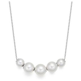 Collana Mikimoto Perle in Movimento Silver hardware