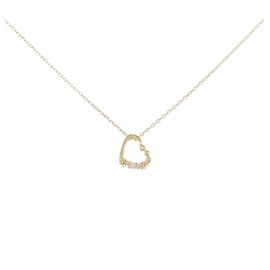 Autre Marque Collana con diamante a forma di cuore Au750 D'oro