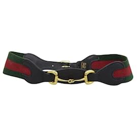 Gucci-Gucci Horsebit Shearling Line Belt-Green