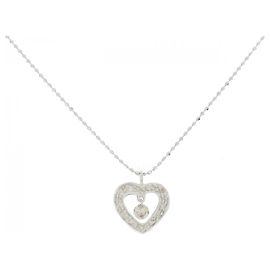 Autre Marque Collar de diamantes en oro blanco Au750 Plata