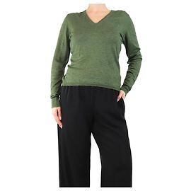 Etro Grüner feiner Strickpullover - Größe UK 12 Grün