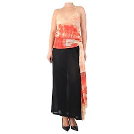 Jean Paul Gaultier Top halter in rete stampata arancione - taglia S Arancione
