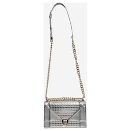 Dior-Silver metallic Diorama bag-Silvery