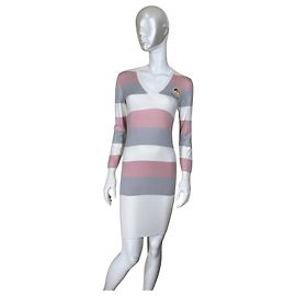 Autre Marque Vestido Fiorucci de algodón y elastano Multicolor