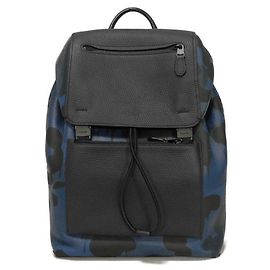 Sac à dos imprimé Manhattan de Coach Noir Bleu