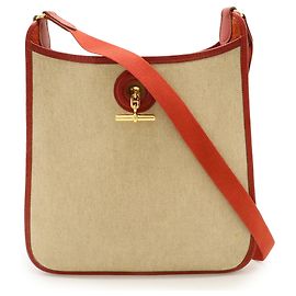 Borsa a Spalla Vespa PM Hermès Rosso Beige