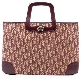 Rote Diorissimo Trotter Canvas Tote von Dior Rot Bordeaux