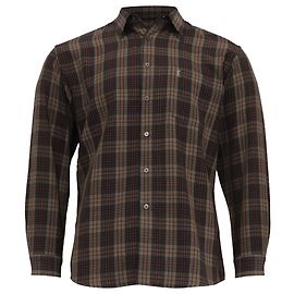 Camicia in flanella Yves Saint Laurent in cotone marrone Marrone
