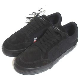 Off White Off-White Suede Canvas Low Sneaker Black