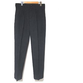 Pantalons à rayures rétrécies ISSEY MIYAKE Marron Noir