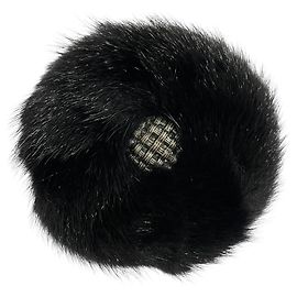 Autre Marque Rene Fur Pin Brosche Accessoire Schwarz