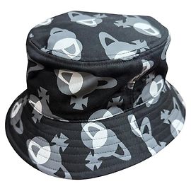 Vivienne Westwood Orb Bucket Hat Brown Black White
