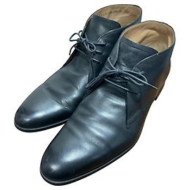 Bally Leather Chukka Boots Black