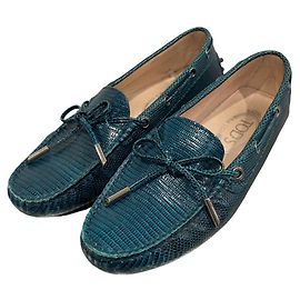 Tod's Mocassin en cuir Gommino de Tod’s Vert