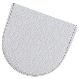 Monedero gris Valextra en cuero de ternera suave Castaño