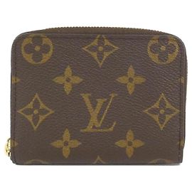 Louis Vuitton Monogram Zippy Coin Purse Brown